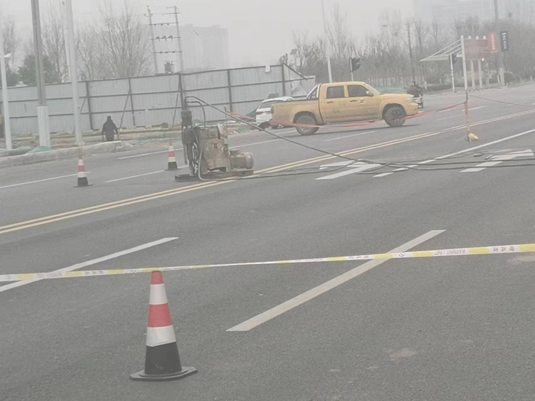 思礼镇公路路基沉陷注浆
